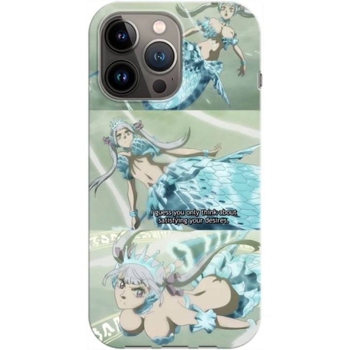 Husa compatibila cu Apple iPhone 14 Pro model Noelle Black Clover, Silicon, TPU, Viceversa