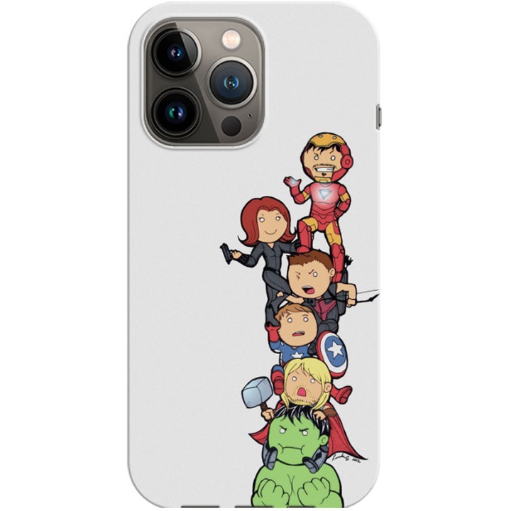 Husa compatibila cu Apple iPhone 14 Pro model Avengers Assemble, Silicon, TPU, Viceversa