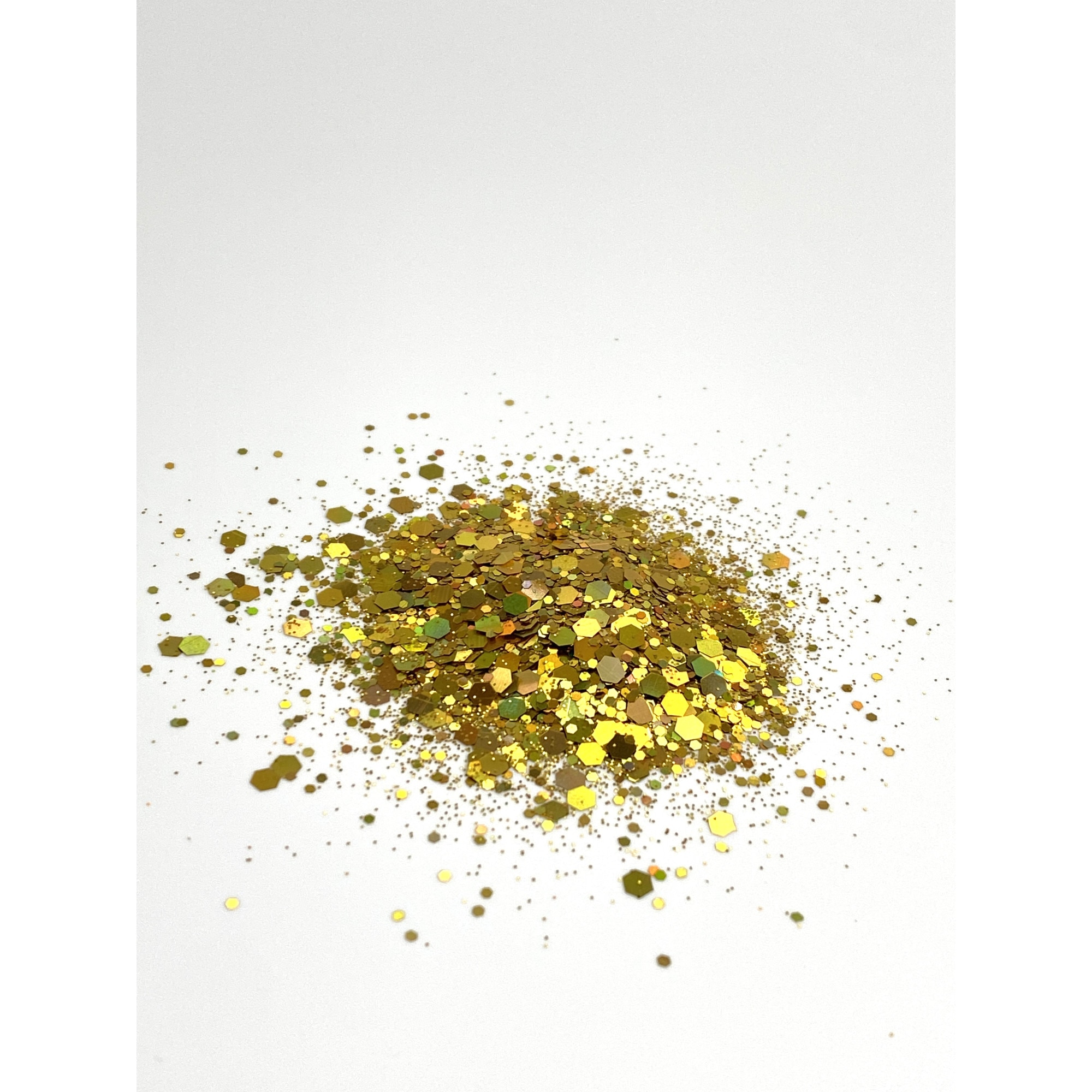 Pigment Chunky Glitter Gold pentru Wax Melts, Rasina Epoxidica, Machiaj, Lac de unghii