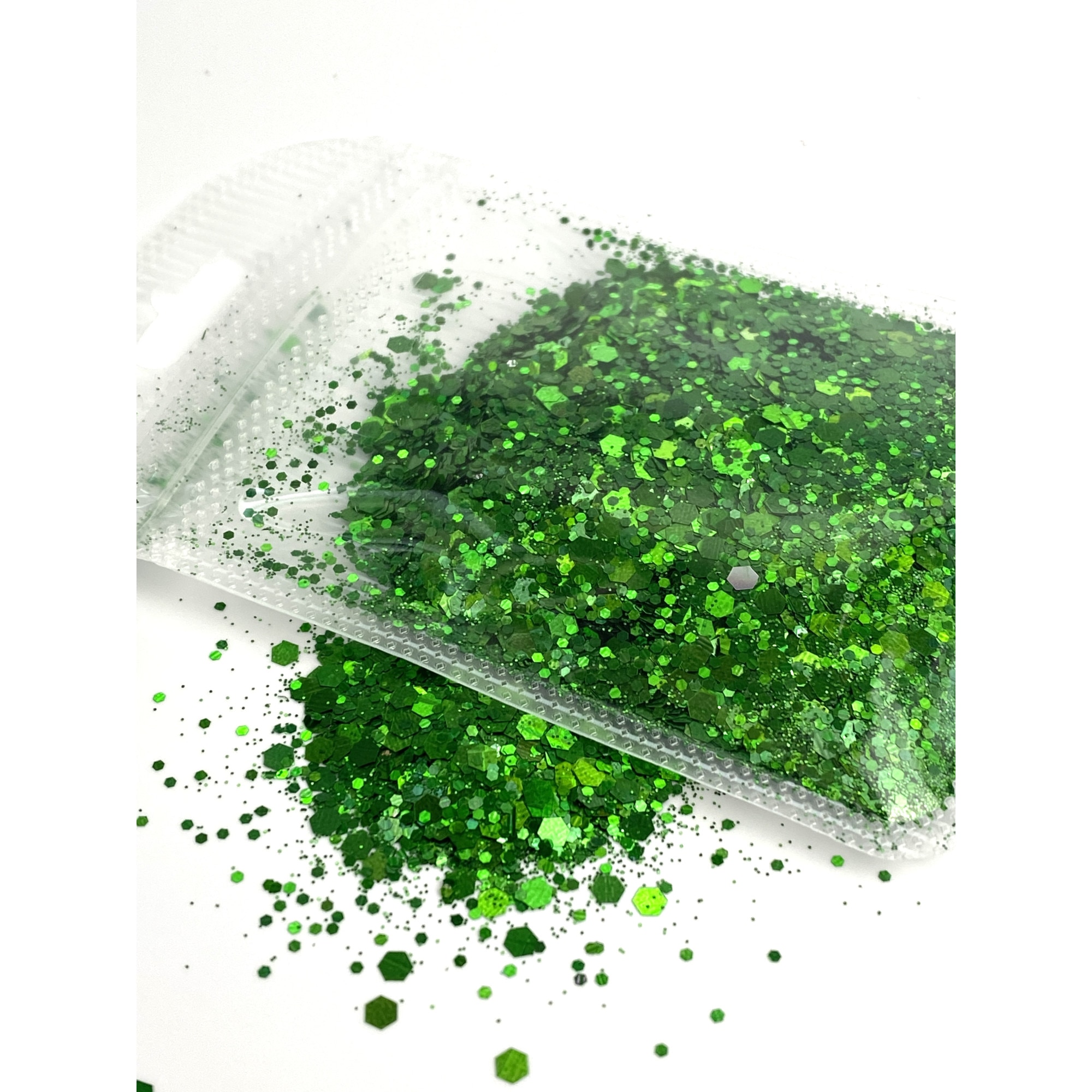 Pigment Chunky Glitter Dark Green pentru Wax Melts, Rasina Epoxidica, Machiaj, Lac de unghii