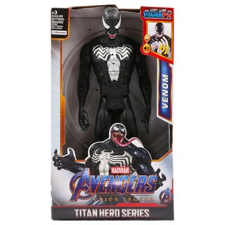 Hasbro Spider-Man Titan Hero – Figurina Black Suit Da 30 Cm, Con Porta Per Lanciacolpi (venduto Separatamente), Per Bambini
