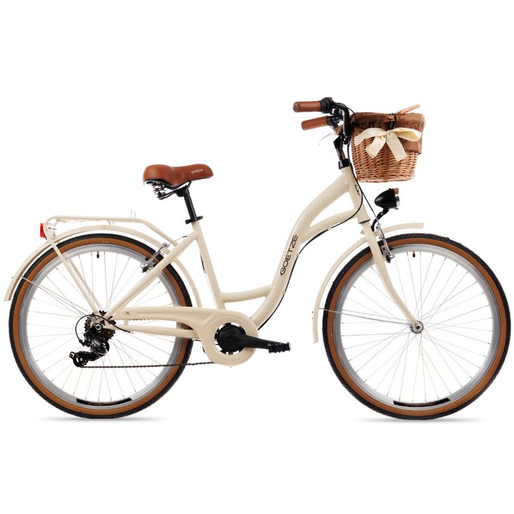 Велосипед Goetze® Mood, 6 скоростен, Kолела 26", кафяво, 155-180 cm височина