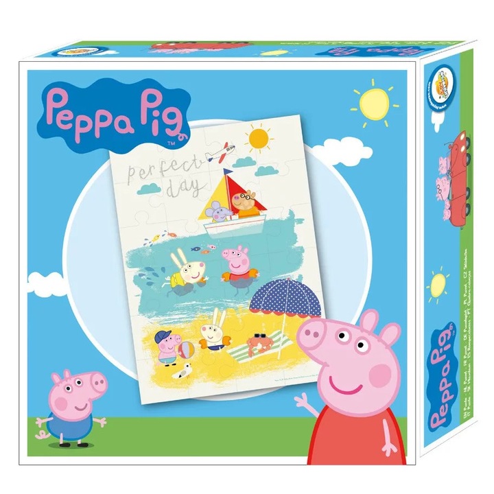 Пъзел Peppa Pig Perfect Day, 24 части, 30.5 x 22.5 cm, Многоцветен