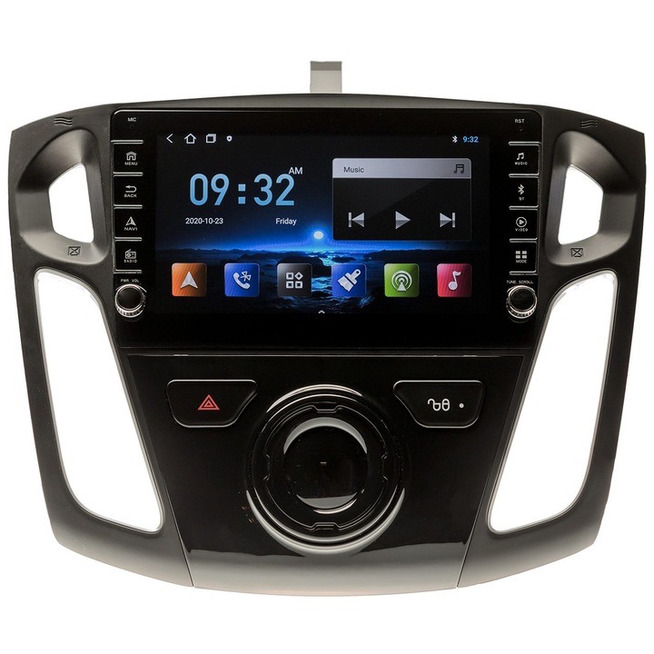 Navigatie AUTONAV Android GPS Dedicata Ford Focus 3 2011-2018, Model PRO 64GB Stocare, 2GB RAM, Display 8", WiFi, 2 x USB, Bluetooth, Quad-Core 4 x 1.8GHz, 4 x 50W Audio