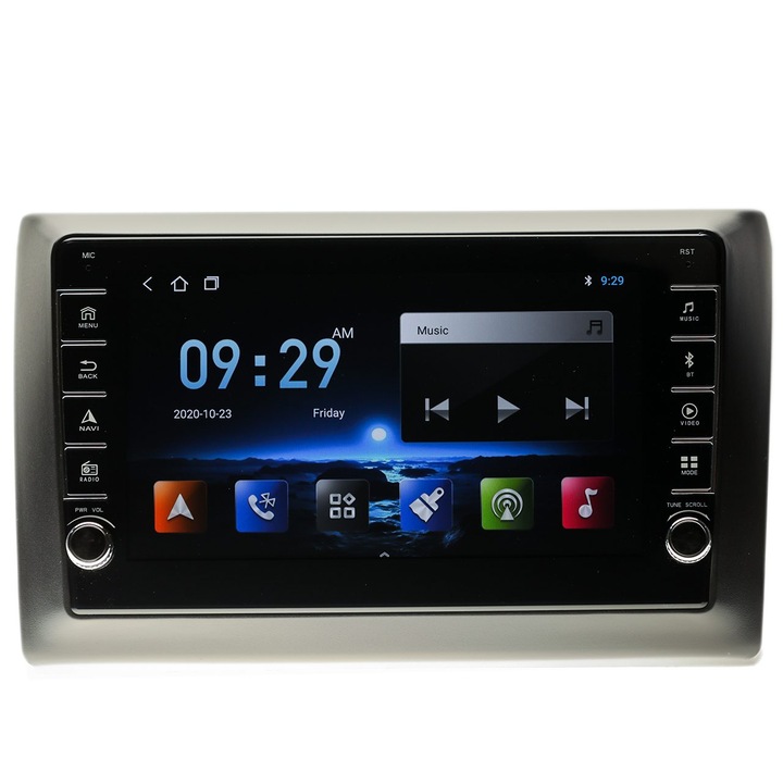 Navigatie AUTONAV Android GPS Dedicata Fiat Stilo 2001-2007, Model PRO Memorie 64GB Stocare, 2GB RAM, Butoane Laterale Si Regulator Volum, Display 8" Full-Touch, WiFi, 2 x USB, Bluetooth, Quad-Core 4 * 1.8GHz, 4 * 50W Audio