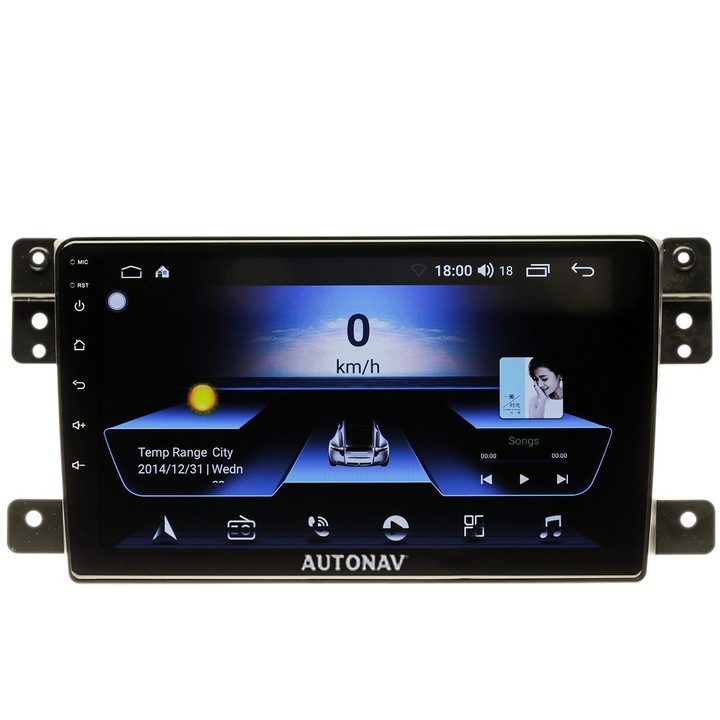 Navigatie AUTONAV Android GPS Dedicata Suzuki Grand Vitara 2005-2013, Model Classic, Memorie 64GB Stocare, 2GB RAM, Display 9" Full-Touch, WiFi, 2 x USB, Bluetooth, Quad-Core 4 * 1.8GHz, 4 * 50W Audio