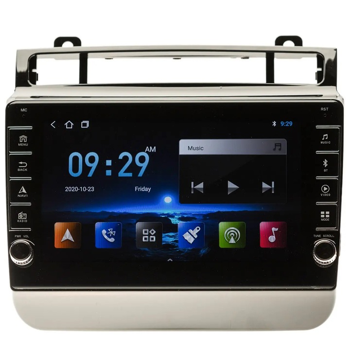 Navigatie AUTONAV Android GPS Dedicata Volkswagen Touareg 2010-2018, Model PRO 64GB Stocare, 4GB DDR3 RAM, Display 8", WiFi, 2 x USB, Bluetooth, 4G, Octa-Core 8 x 1.3GHz, 4 x 50W Audio