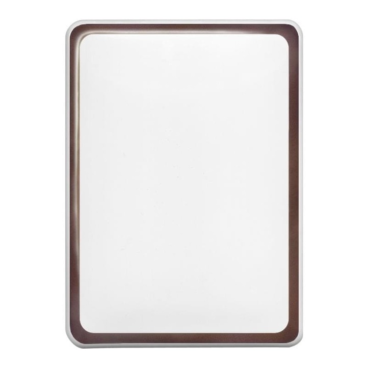 Fotoceramica funerara, Fotoporcelana, Dreptunghi, Cu bordura, 13x18 cm, Alb