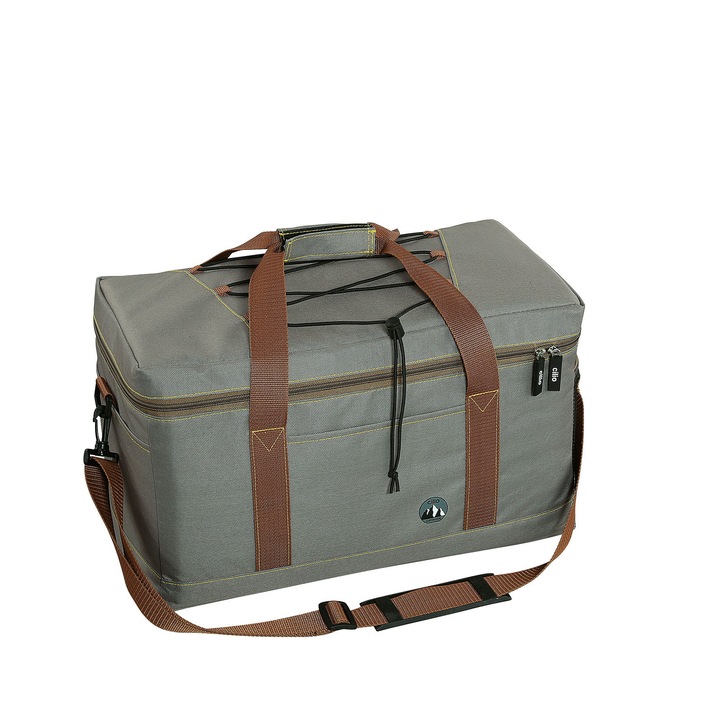 Thermal piknik táska Cilio, 46x23x26 cm, 25 l, szürke