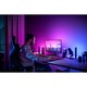 Banda LED RGB Philips Hue Gradient pentru PC, monitor 24-27 inch, 15W, 800 lm, lumina alba si colorata, 90.5 cm, Alb