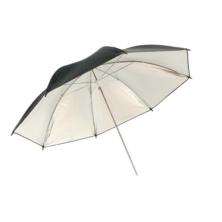 Umbrela studio reflexie silver - black 84cm