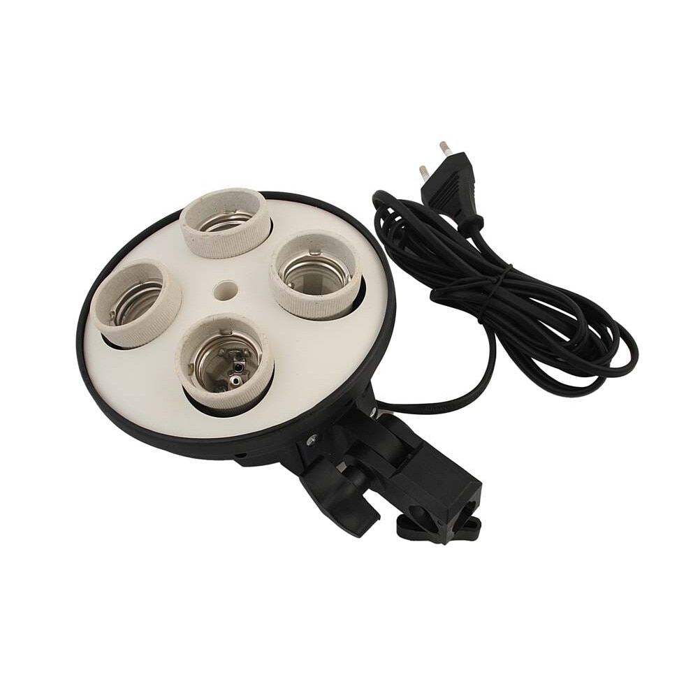 Suport stativ pentru 4 becuri cu fasung E27 cu menghina pentru umbrela