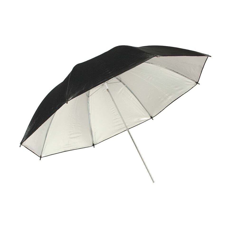 Umbrela studio reflexie silver - black 110cm