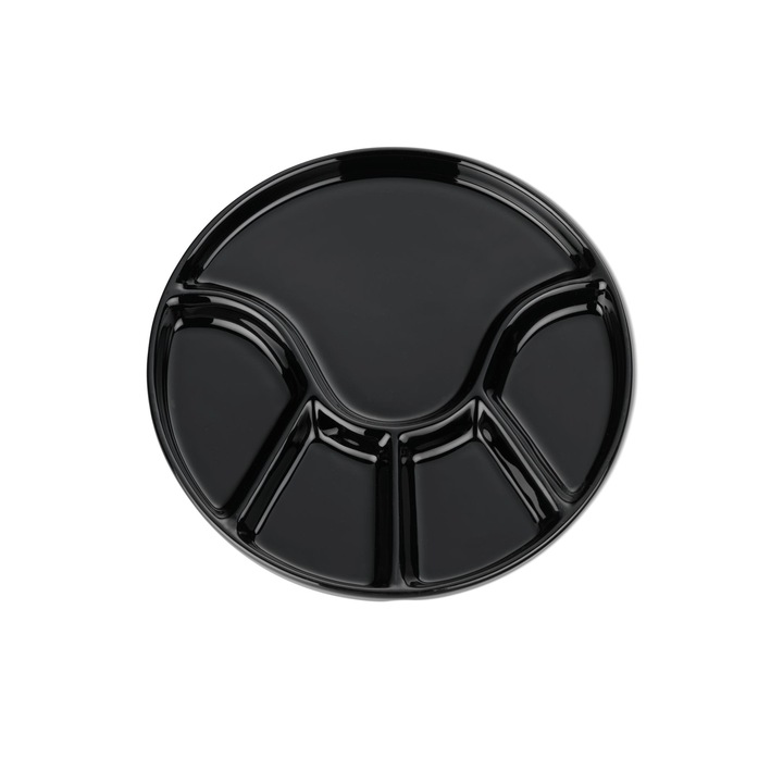 Kela Annelie fondü tányér, átmérője 23 cm, fekete