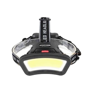 Lanterna de cap cu acumulator inclus, Led COB Ultra-Bright, pescuit, camping, vanatoare, 4 moduri lumina, lampa reglabila, lumina alba/rosie