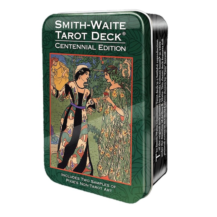 80 darab Smith-Waite Tarot kártya készlet, US Games Systems, Emlékkiadás fémdobozban, Többszínű