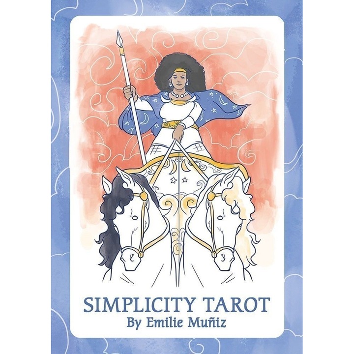Set 80 carti tarot Simplicity, U.S. Games Systems, De Emilie Muñiz, Multicolor