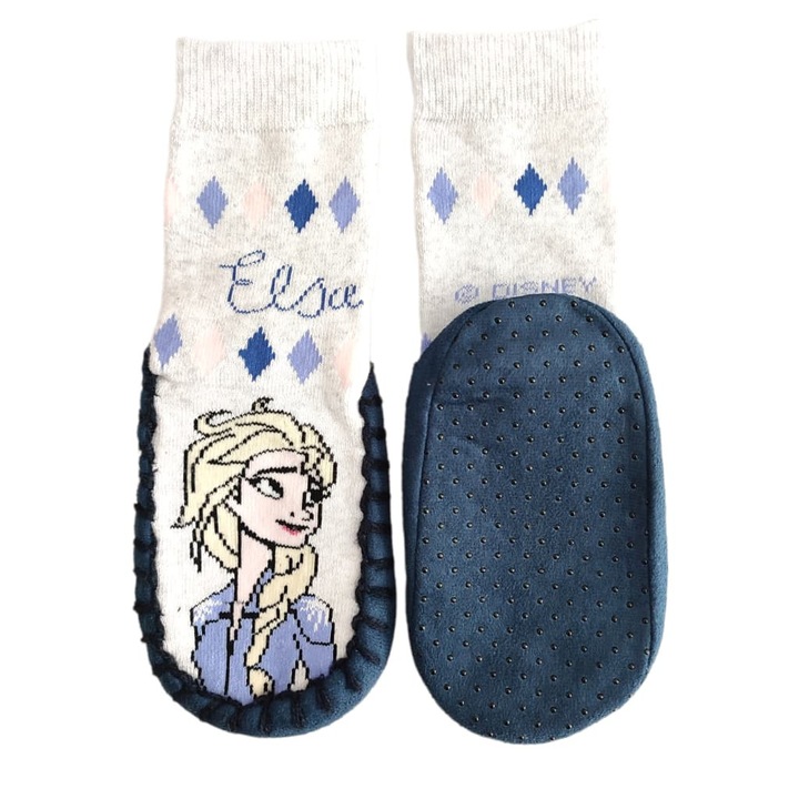 Неплъзгащи се чорапи за момичета Frozen 14266, Сив