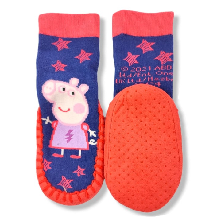 Неплъзгащи се чорапи за момичета, Peppa Pig 14272, Тъмносин