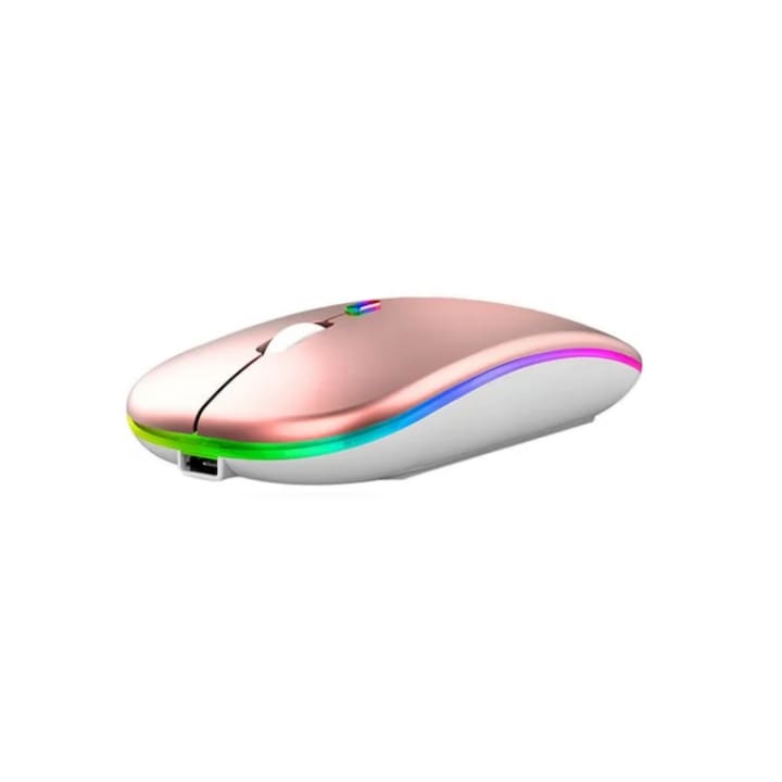 Безжична Мишка, Bluetooth, Розов/Златист