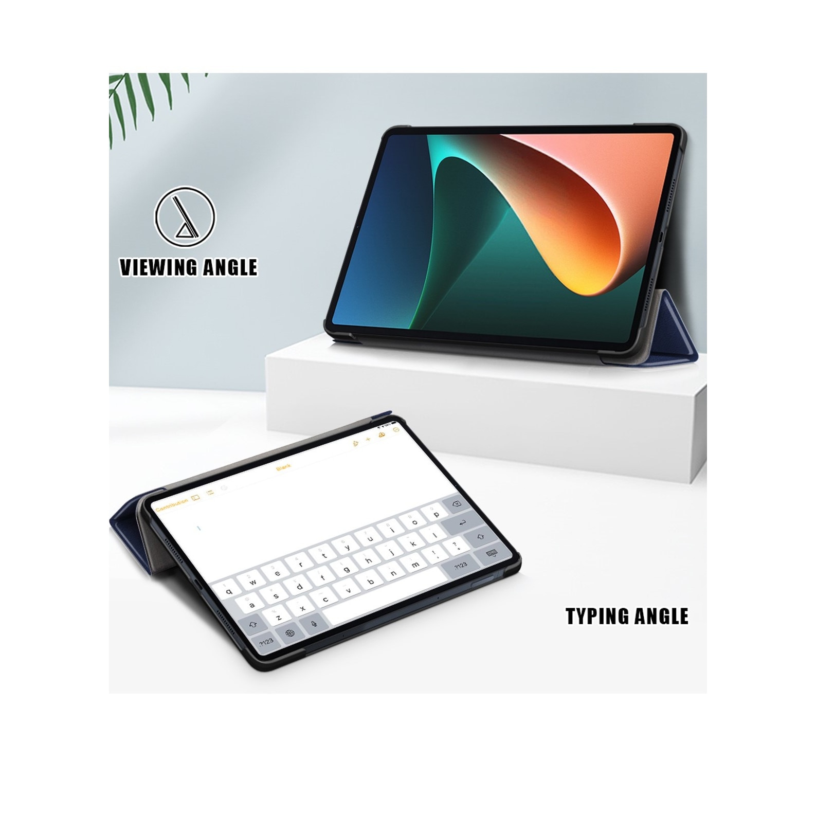 Husa tableta, URBBKING, Compatibila cu Xiaomi Mi Pad 5/5 Pro, Albastru