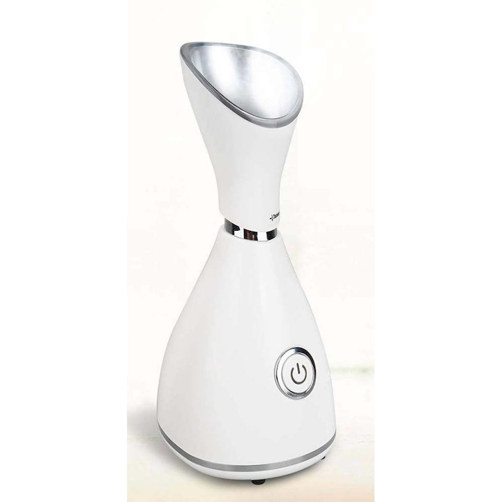 Sauna Faciala Cu Ionizare, Pentru Deschidere Pori, Puncte Negre, Cosuri, Abur Cald, Oprire Automata, Alb