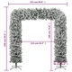 Arcada pom de Craciun cu zapada pufoasa vidaXL, 240 cm, 15.8 kg