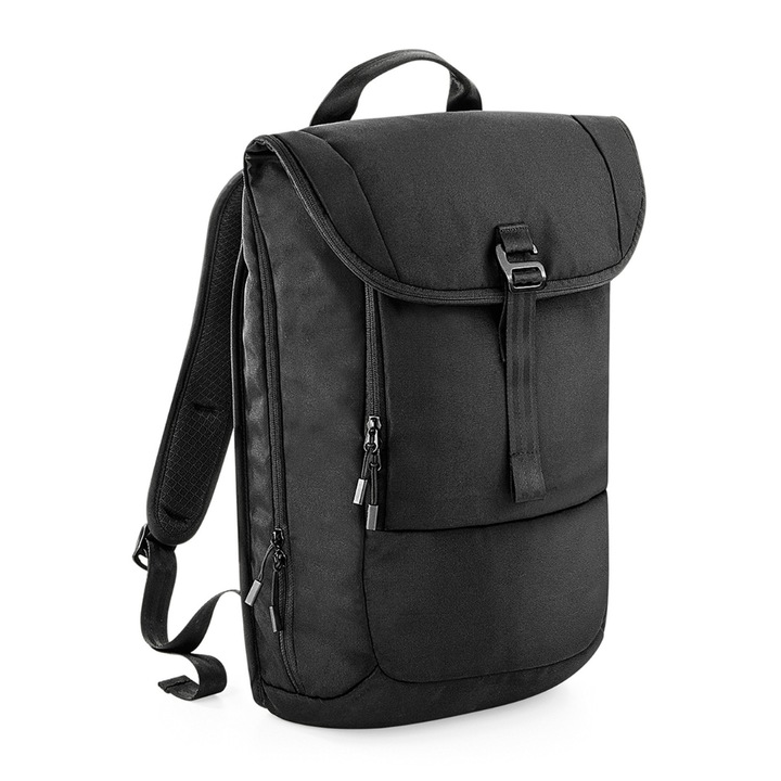 Rucsac Business premium, tesatura impermeabila, cu compartiment laptop 13 inch antifurt, multiple buzunare, volum 18l, 33 x 48/65 x 19 cm, negru