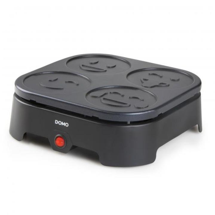 Aparat de facut clatite cu model Emoji, Domo DO8718P, 600 W