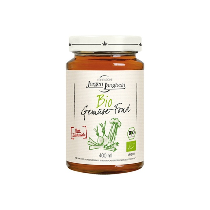 Fond lichid, de legume, Bio, 400 ml, Jürgen Langbein