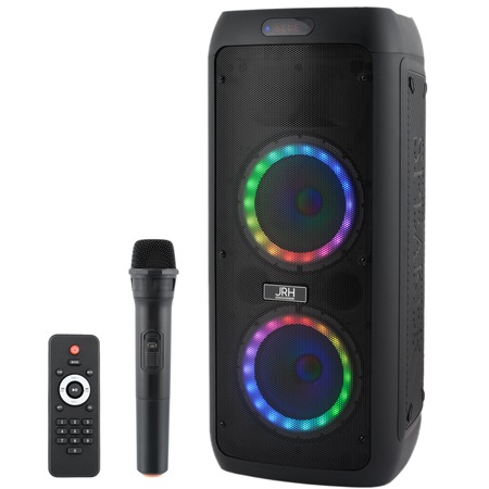 Boxa portabila, JRH, A2808, 800w, rgb, microphone wireless, telecomanda, aux, usb
