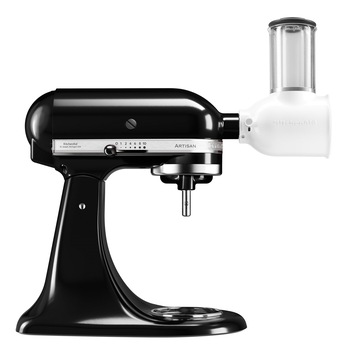 Mixer cu bol KitchenAid BUNDLEVEGGIEOB, model 125, 4.8L, cu accesoriu feliere, onyx black