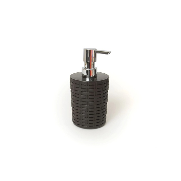 Dozator sapun lichid Cottage, din polipropilena, 0,4 L, maro
