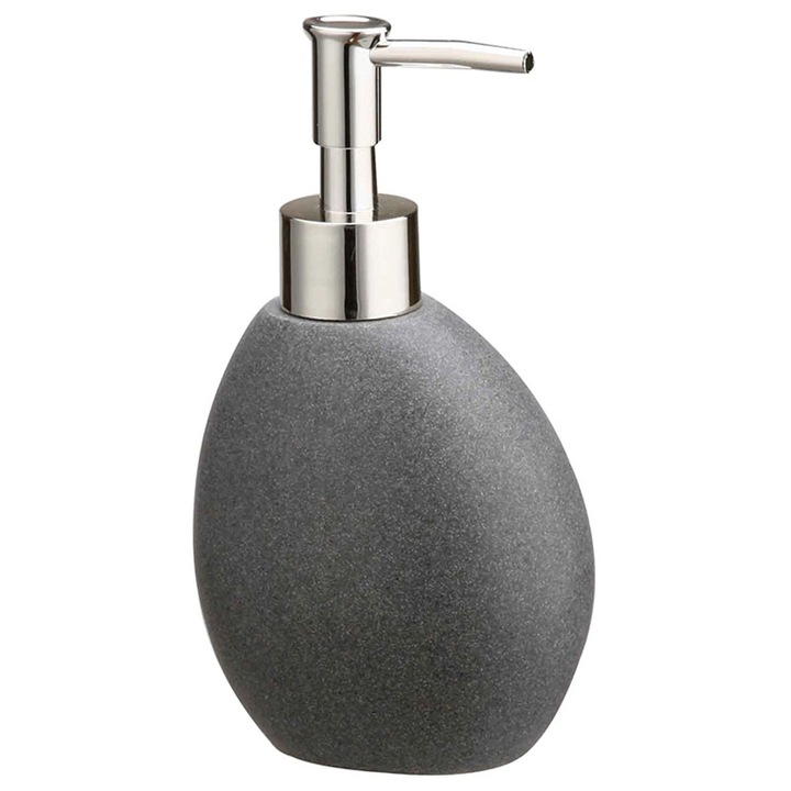 Gipsz folyékony szappan adagoló, gyantából, 0,4 l, szürke