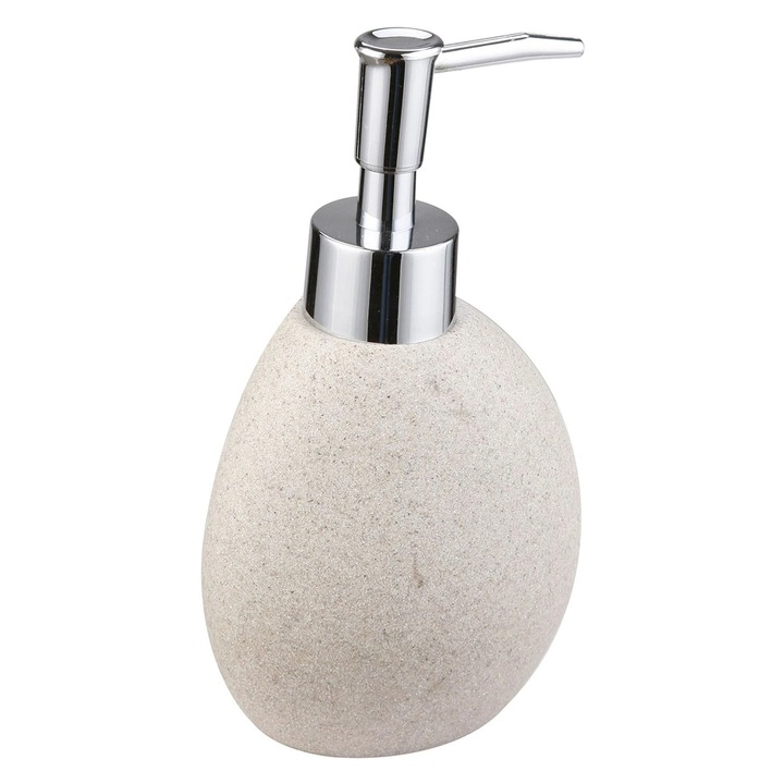 Gipsz folyékony szappan adagoló, gyantából, 0,4 L, bézs