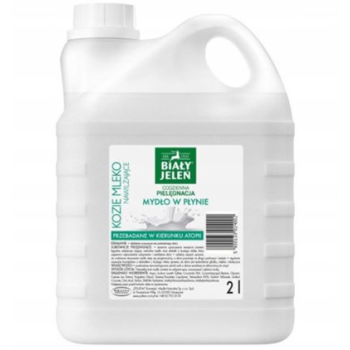 Sapun lichid hipoalergenic cu lapte de capra Pollena, 2 l