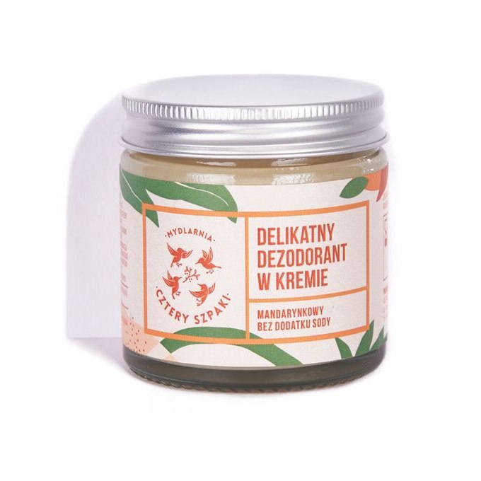 Déodorant Crème Cztery Szpaki - Non Parfumé, Sans Soude, 60 Ml - Neuf
