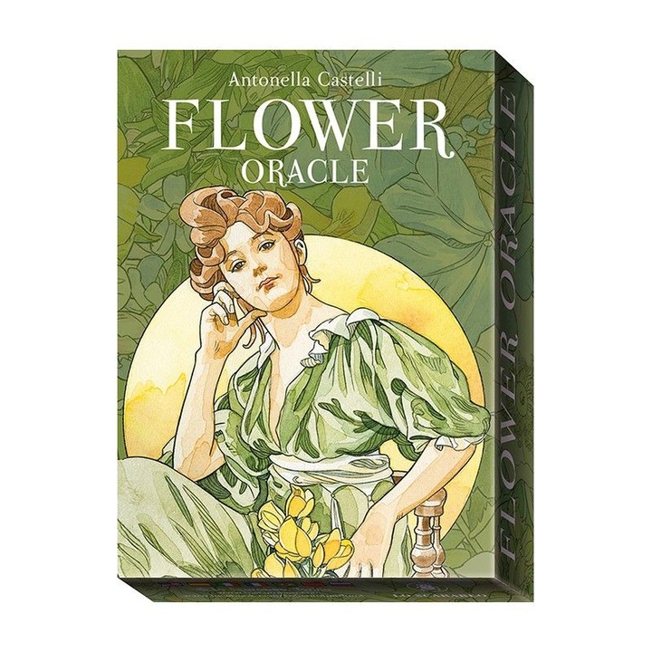 Комплект от 36 карти оракул Flowers Oracle, Lo Scarabeo, By Antonella Castelli, 8,8 x 12,5 cm, Многоцветни