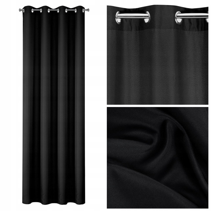 Perdea Ready Rita 140X250 Cm Negra