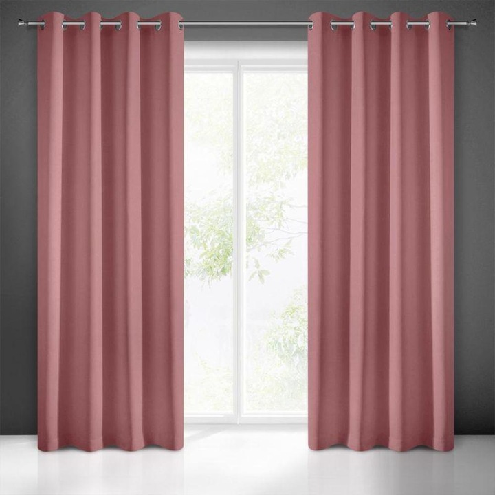 Perdea Ready Rita 140X250 Cm Roz Inchis