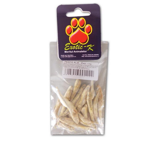 Hrana Exo pesti albi liofilizati pentru broaste testoase 10 g