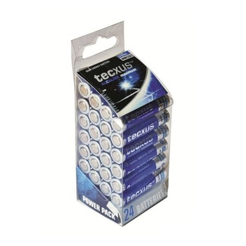 Set 24 baterii alkaline Tecxus TC LR6/6, 1.5 V, tip AA, max Pack Set 24 baterii alkaline Tecxus TC LR6/6, 1.5 V, tip AA, max Pack