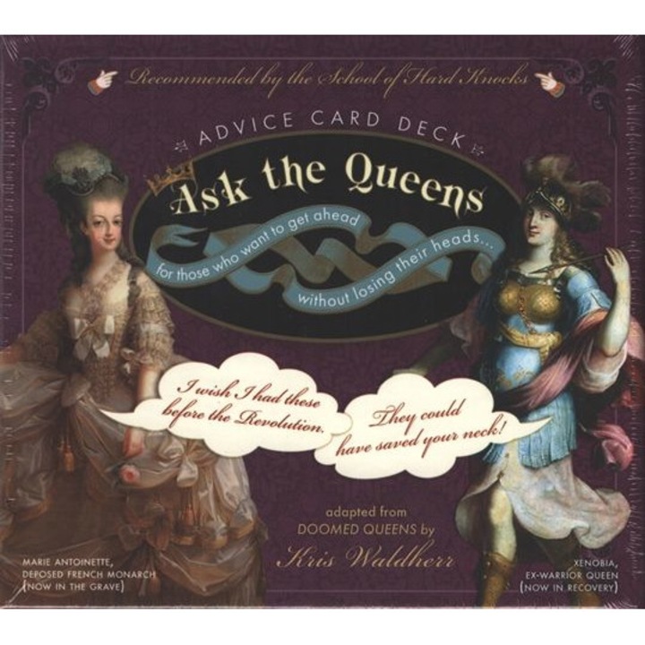 Set 40 carti oracol Ask the Queens, U.S. Games Systems, De Kris Waldherr, 11 x 14.6 cm, Multicolor