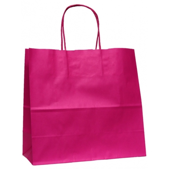 Set x 400 buc Sacosa din hartie violet 28x16x29 cm