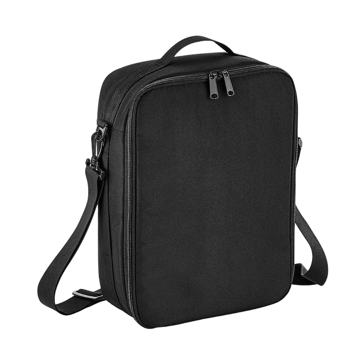 Модулна чанта за рамо за фотоапарат и аксесоари, водоустойчива, удароустойчива, вместимост 7,5 л, 24 х 33 х 11 см, черна