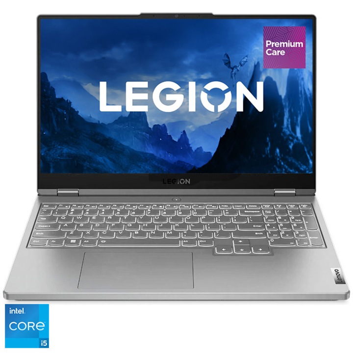 Лаптоп Gaming Lenovo Legion 5 15IAH7H, Intel® Core™ i5-12500H, 15.6'', FHD 144Hz, RAM 16GB, 512GB SSD, NVIDIA® GeForce® RTX™ 3060 6GB, без ОС