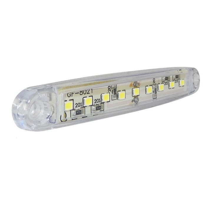 Led Indicator pentru camion, remorca, autobuz, duba, rulota, platforma 12V, alb 1 buc
