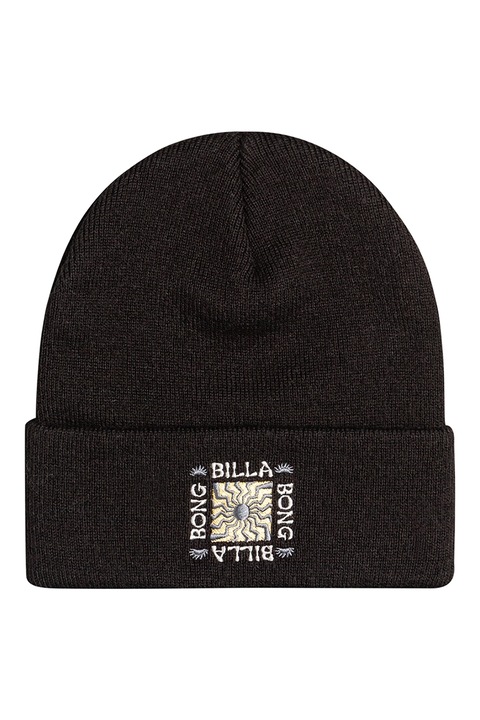 Billabong, Caciula tricotata fin cu logo brodat Theme, Negru