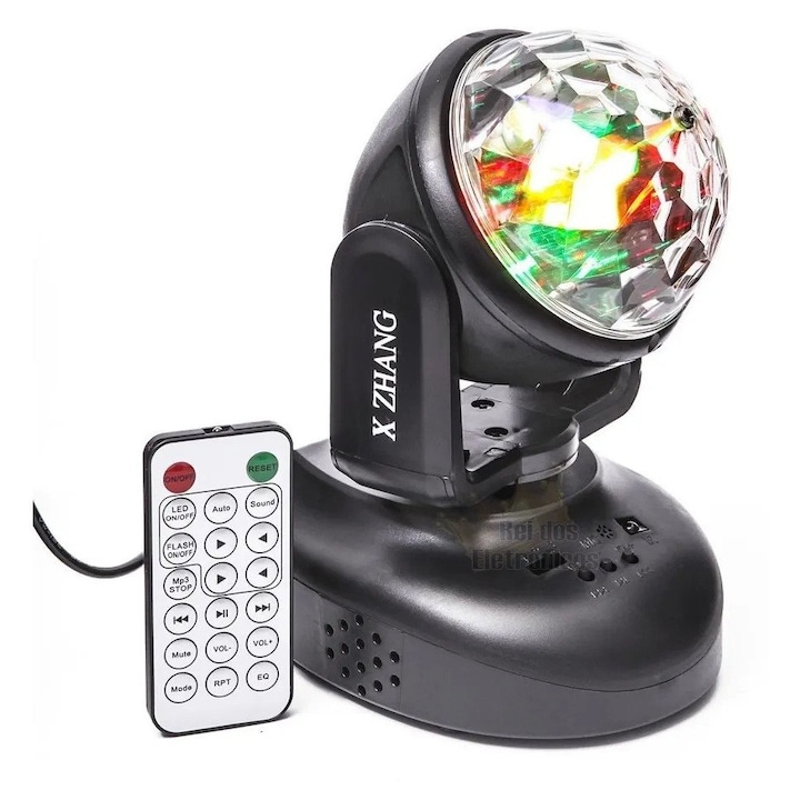 Proiector Disco LSY080 LED rotativ 360 cu telecomanda