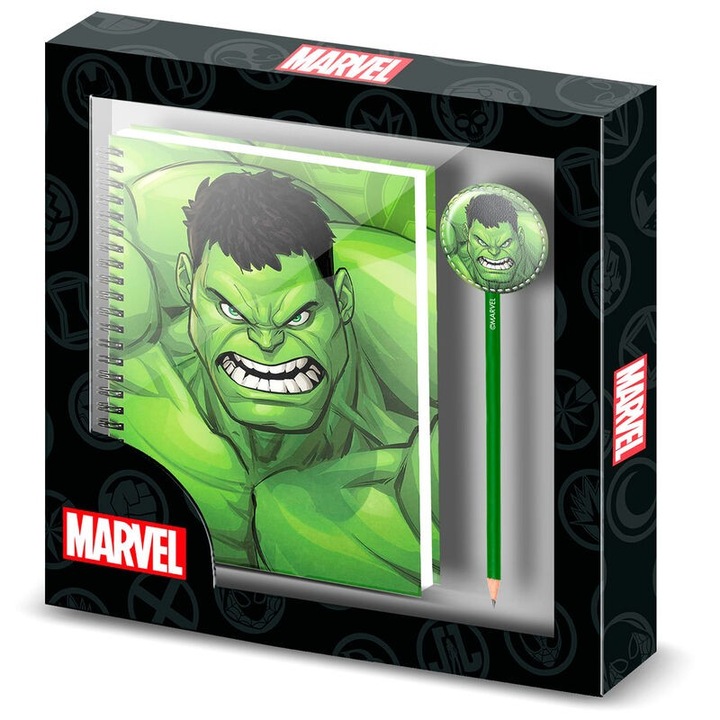 Set Agenda, Pix Marvel Hulk Destroy, A5, Multicolor